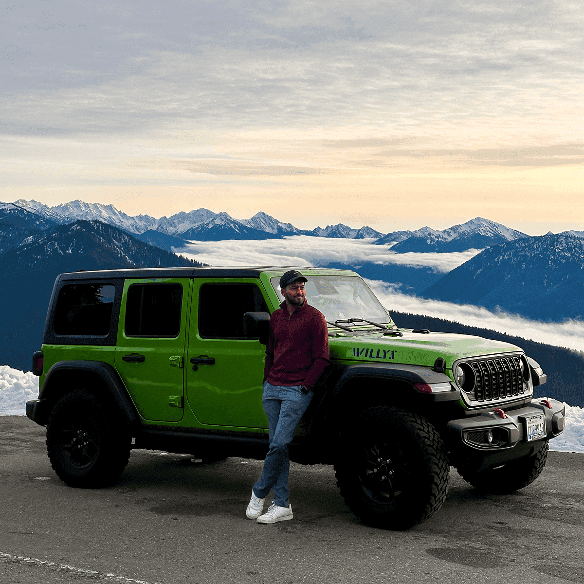 Jeep in the mountains